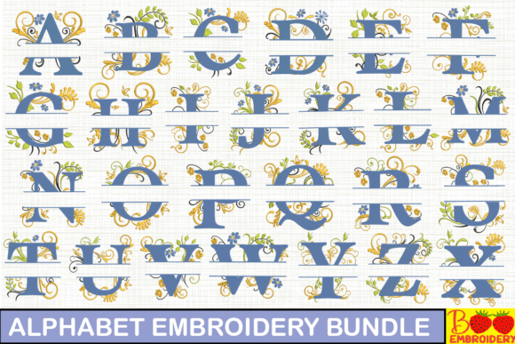 Alphabet Embroidery Bundle