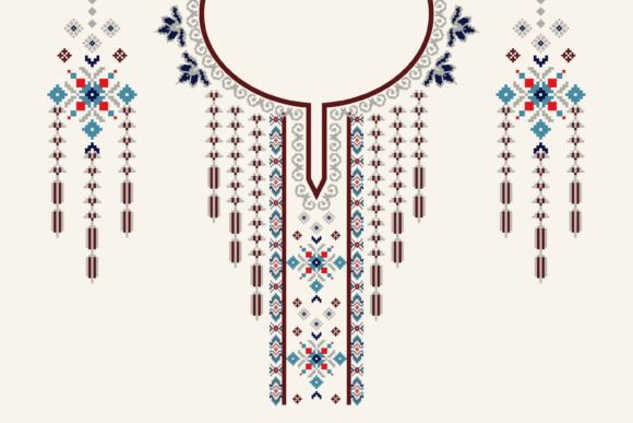 Beautiful Knitted Necklace Embroidery