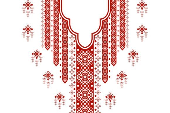 Boho Neckline Embroidery