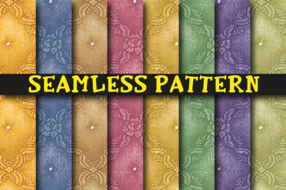 Embroidery Effect Seamless Pattern