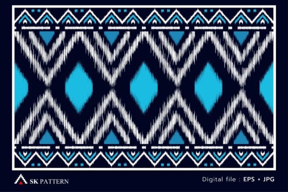 Embroidery Geometric Seamless Pattern