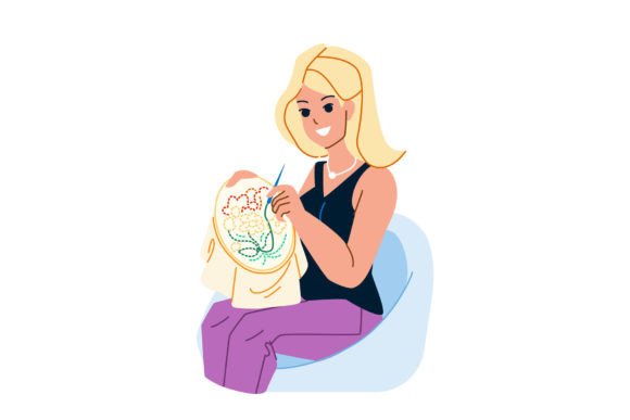 Embroidery Hobby Vector