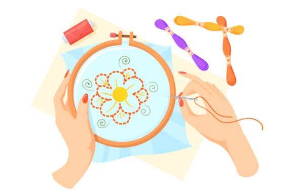 Handmade Embroidery Icon