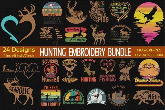 Hunting Embroidery Bundle