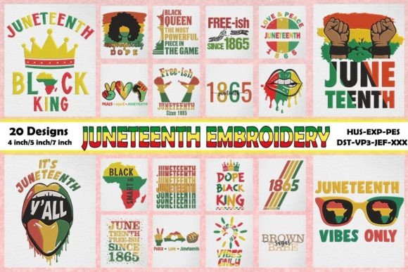 Juneteenth Embroidery Bundle