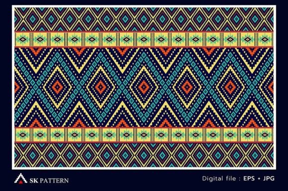 Pattern Ethnic Embroidery Vector Design
