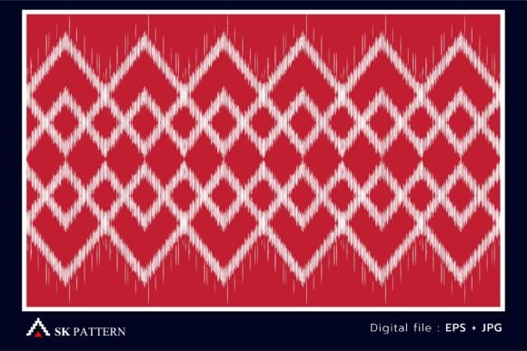 Seamless Pattern Embroidery Geometric