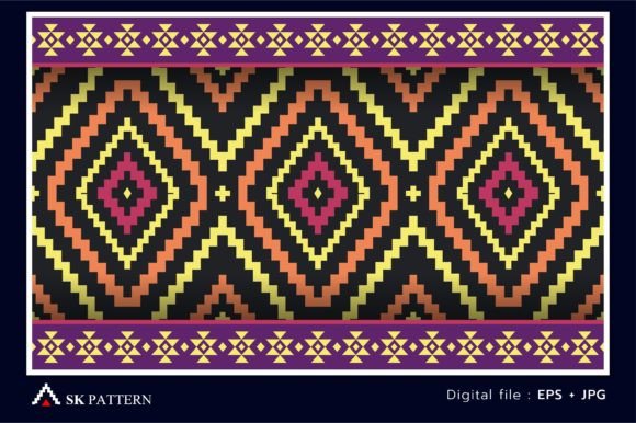 Vector Pattern Ethnic Embroidery
